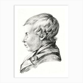 Bust Of A Boy, Jean Bernard Art Print