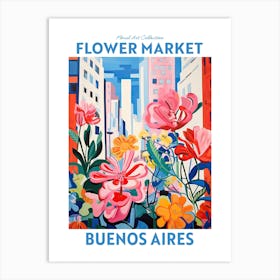Buenos Aires Argentina Flower Market Floral Art Print Travel Print Plant Art Modern Style Art Print
