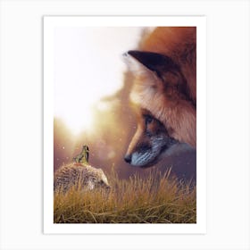 The Hedgehog And The Fox Art Print