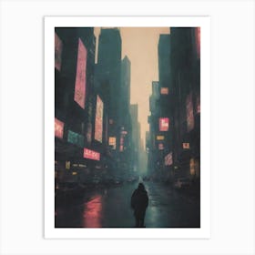 New York City At Night 2 Art Print