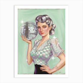 Disco Girl Art Print