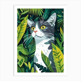 Cat In The Jungle 29 Art Print