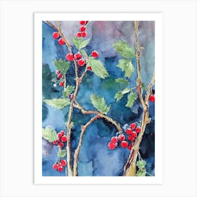 Redcurrant Classic Fruit Art Print