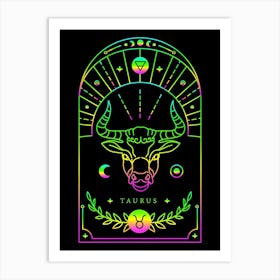 Astrology Taurus Zodiac Art Print