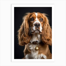 Golden And White English Cocker Spaniel Fluff Surrounding Soft Happy Gaze Purebred Demeanor Sitti (1) 2 1 Poster