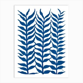 Boston Fern Stencil Style Art Print