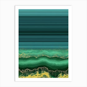 Agate Wave Art Print