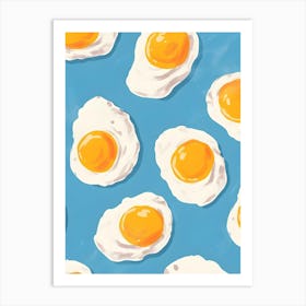 Fried Egg Painting Art Print