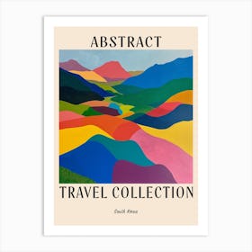 Abstract Travel Collection Poster South Korea 4 Art Print