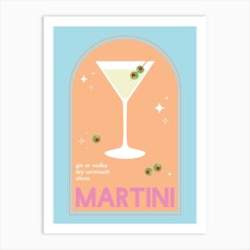 Martini Cocktail Art Print