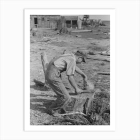 Untitled Photo, Possibly Related To Son Of Mr, Germeroth, Fsa (Farm Security Administration) Client, Getting Ready To Art Print