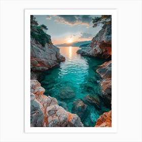 Sunset In Croatia 4 Art Print