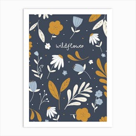 Wildflower Pattern Art Print