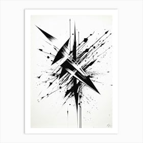 A Conceptual Digital Painting Showcasing A Grunge Infused Collection Of Hand Drawn Vector Arrows In (2) 1 Art Print