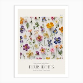 Fleurs Sechees, Dried Flowers Exhibition Poster 01 Art Print