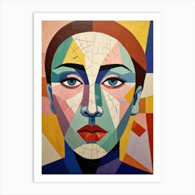 Woman'S Face 2 Art Print