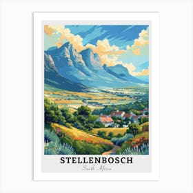 Stellenbosch Travel Art Print