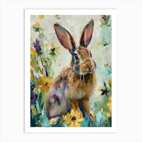 Jersey Wooly Rabbit Painting 3 Art Print