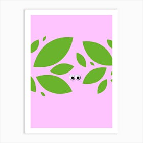 Leaf Eyes Art Print