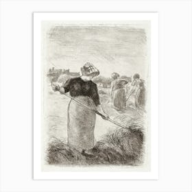 Women Tossing The Hay (1890, Printed 1906), Camille Pissarro Art Print