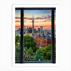 Toronto Skyline 1 Art Print