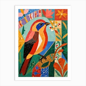 Mosaic Bird Art Print