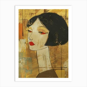 Woman'S Face 109 Art Print