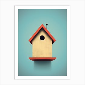 Minimalist Birdhouse3 Art Print