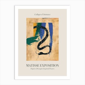 Snake 3 Matisse Inspired Exposition Animals Poster Art Print