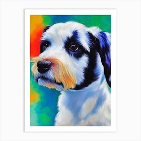 Biewer Terrier Fauvist Style Dog Art Print