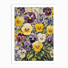 Pansies no2 Art Print