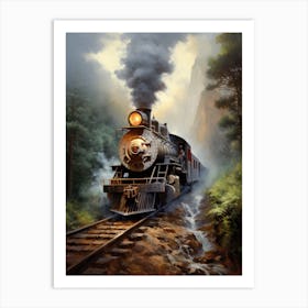 Yosemite Train Art Print