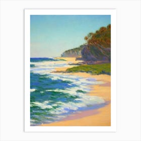 Freshwater Beach Australia Monet Style Art Print