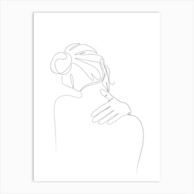 One Line Drawing Art Print