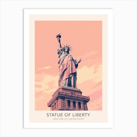 Statue Of Liberty New York City United States Travel Poster Art Print
