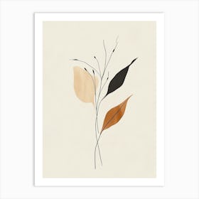 Peony Leaf Art Print