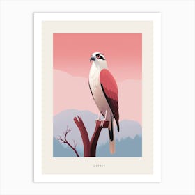Minimalist Osprey 3 Bird Poster Art Print