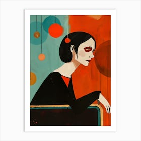 Woman In A Chair Art Print