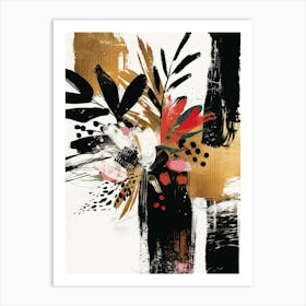 Abstract Floral Canvas Print 1 Art Print