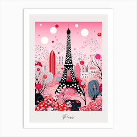 Poster Of Paris, Illustration In The Style Of Pop Art 1 Art Print
