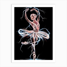 Lightning Ballerina Art Print