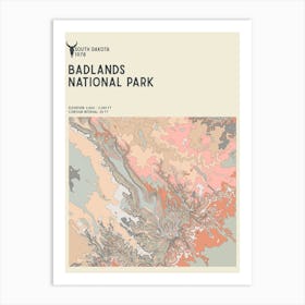 Badlands National Park Series South Dakota Usa Art Print