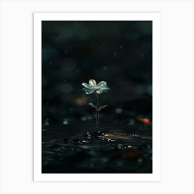 Flower In The Water 5 Art Print