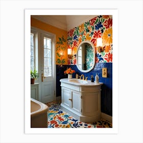 Colorful Bathroom 3 Art Print