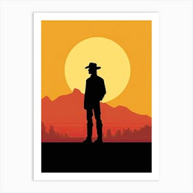 Calm Cowboy Journey Art Print