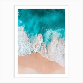 Aerial View Of A Beach 17 Art Print