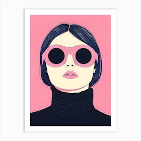 Pink Sunglasses 1 Art Print