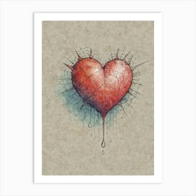 Heart Of Glass 1 Art Print