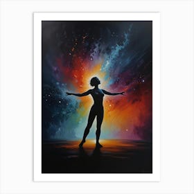 Silhouette Of A Woman 6 Art Print