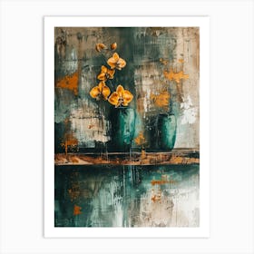 Orchids In Vases Art Print